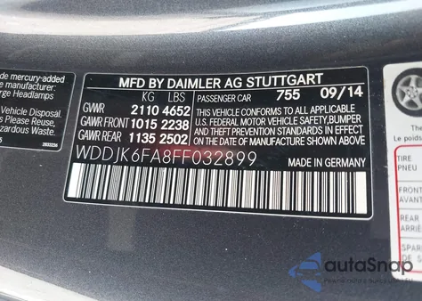 2015 Mercedes-Benz Sl 400 z USA, uszkodzony, nr VIN WDDJK6FA8FF032899